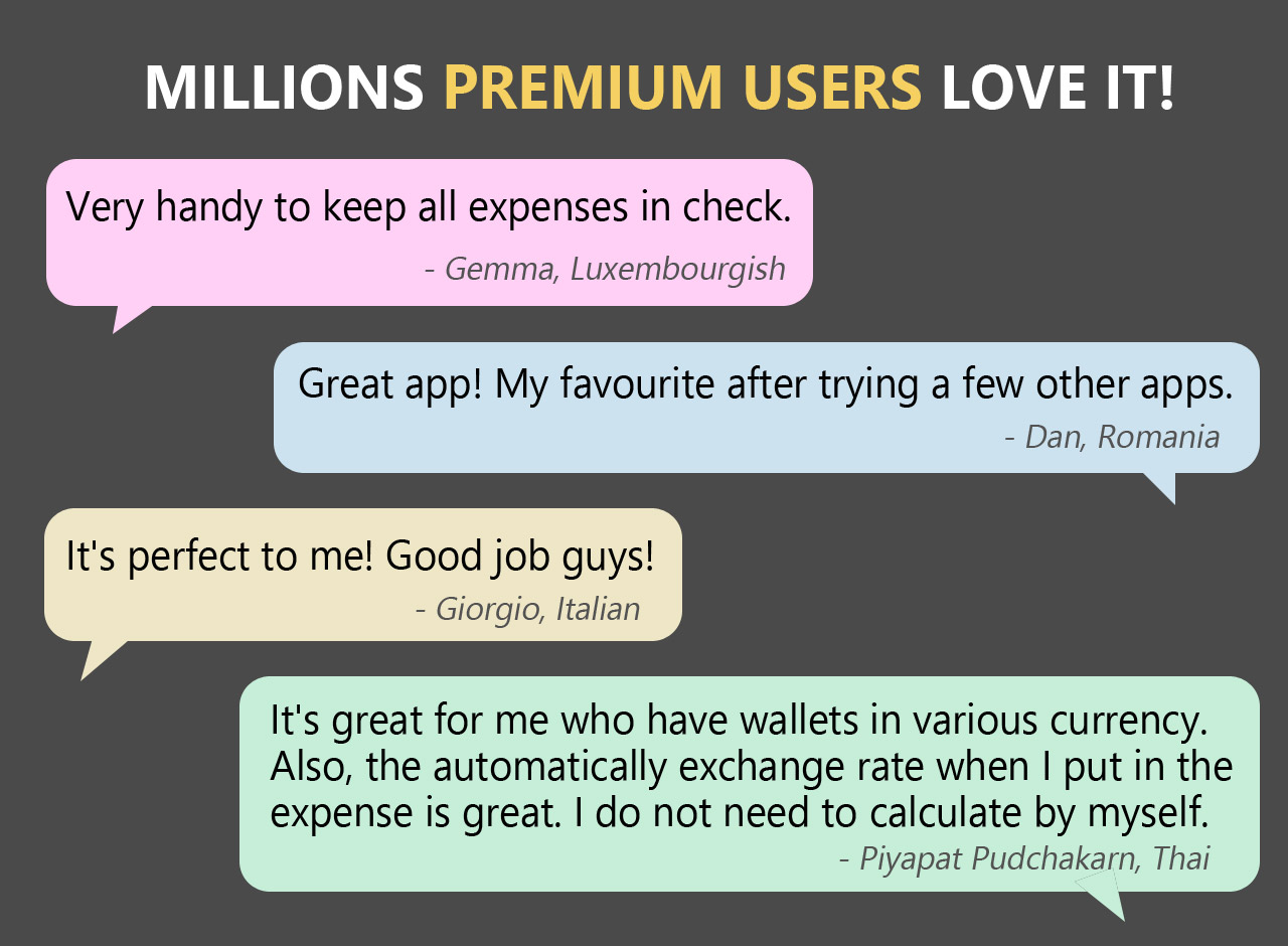 People love Money Lover Premium