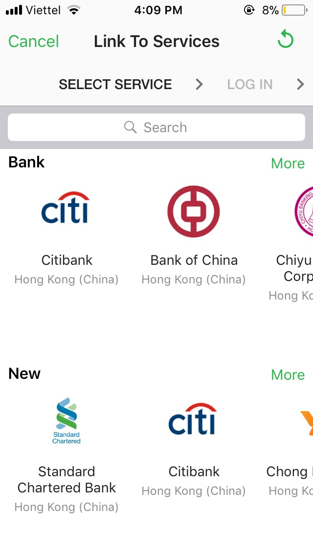 List banks in Hongkong