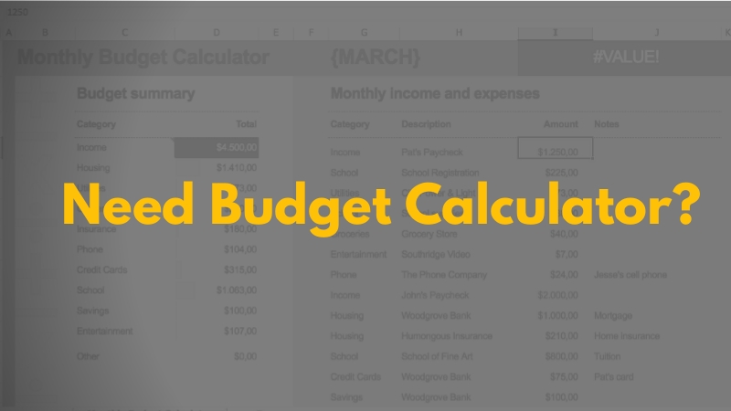 Monthly Budget Calculator - How it works for you?