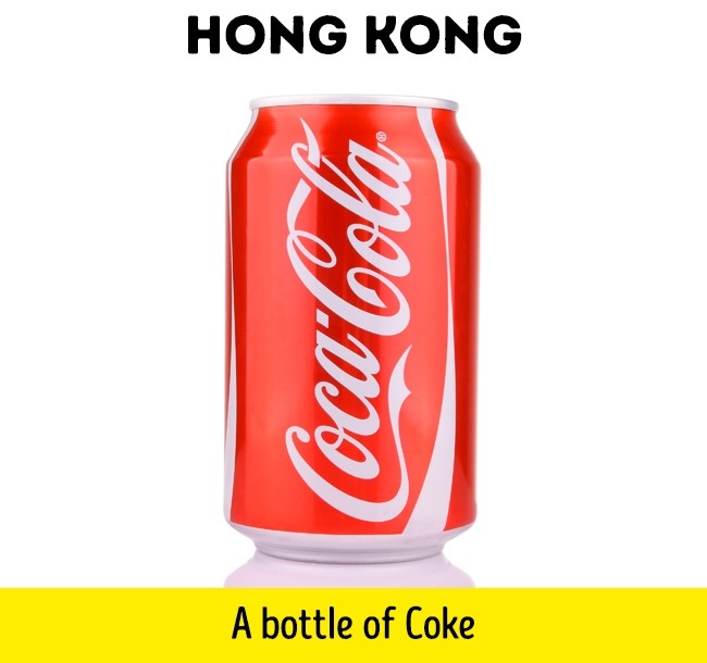 A bottle of coke