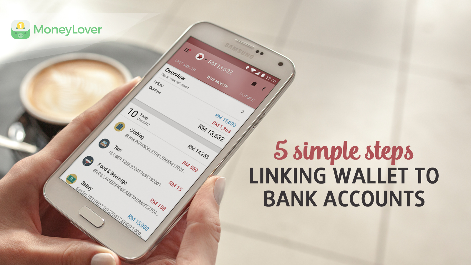 5 easy-and-quick steps to link bank account to Money Lover
