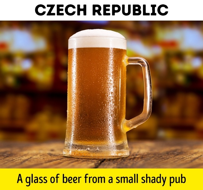 get a glass of beer with 1 dollar in Czech