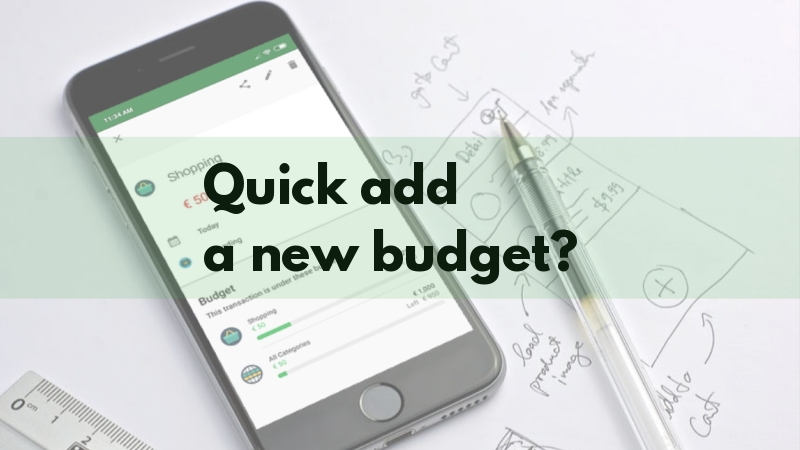 Add A New Budget Faster 🏃‍♂️